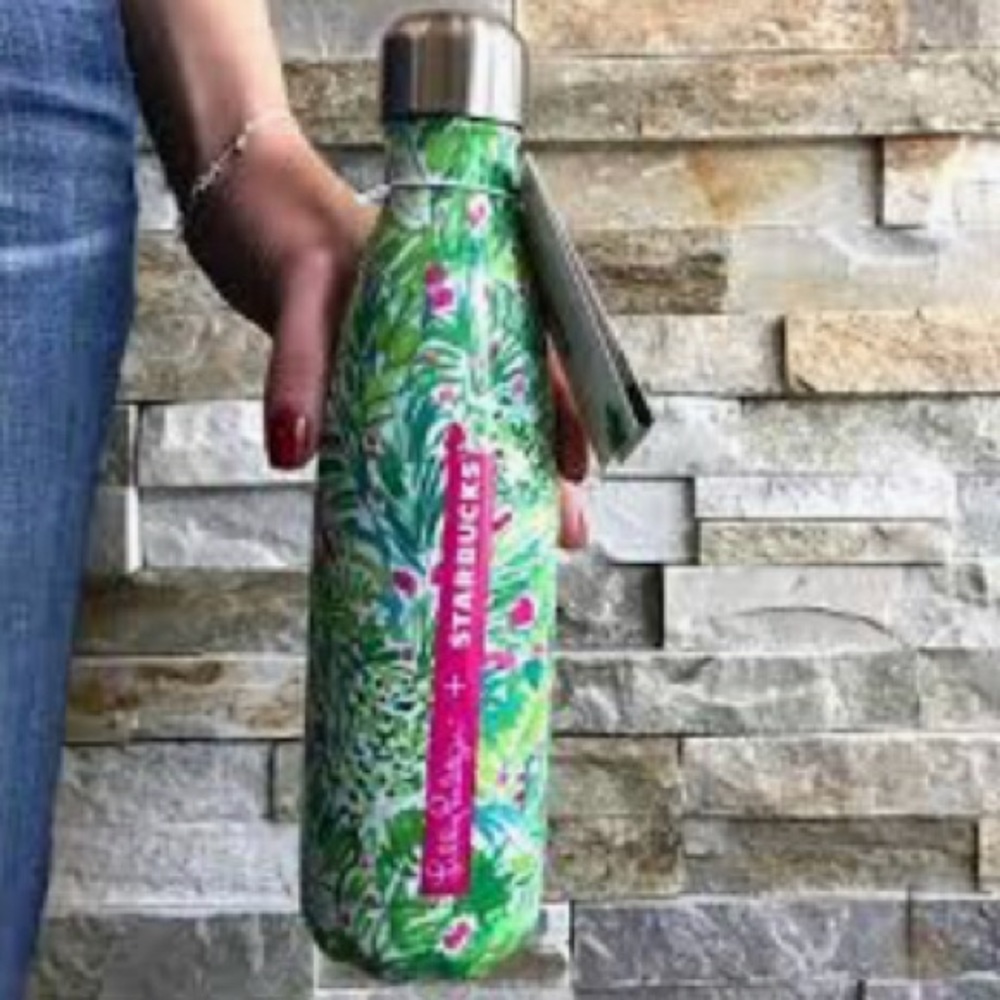 Lilly Pulitzer S’well bottle Starbucks 2017 NWT